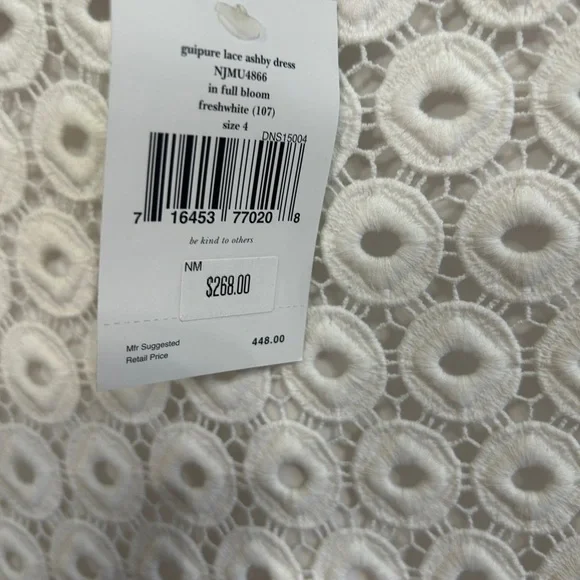 NWT Kate Spade eyelet dress size 4! Gorgeous! 3/4 sleeves. Above knee. Bride - Picture 5 of 12